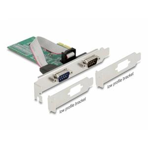 Delock 89555 2 poorten Seriële interfacekaart PCI-Express, RS232 PCIe x1