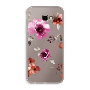 Geschilderde bloemen: Samsung Galaxy J4 Plus Transparant Hoesje