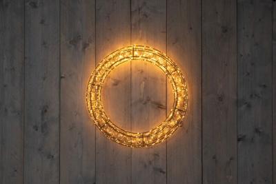 56CMX6CM KRANS ZWART 1200LED CLASSIC WARM - 5M AANLOOPSNOER - ON / DIMMER / 8/16H TIMER / OFF IP44 TRAFO - Annas collection