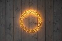 56CMX6CM KRANS ZWART 1200LED CLASSIC WARM - 5M AANLOOPSNOER - ON / DIMMER / 8/16H TIMER / OFF IP44 TRAFO - Annas collection