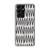 Marrakech Zigzag: Samsung Galaxy S21 Ultra Transparant Hoesje
