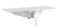 Schutte WATERWAY ééngreepsmengkraan douche met planchet | chroom/wit
 - 60545 60545