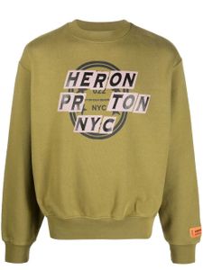 Heron Preston sweat en coton à imprimé graphique - Vert