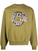 Heron Preston sweat en coton à imprimé graphique - Vert - thumbnail