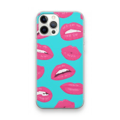 Bite my lip: iPhone 12 Pro Max Transparant Hoesje