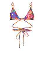 PatBO haut de bikini Aster à design cache-cœur - Rouge - thumbnail