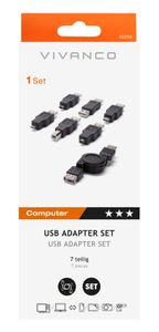 Vivanco CA US 7 USB-kabel USB 2.0 1 m Mini-USB B USB A Zwart