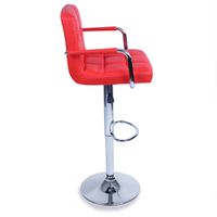 Tresko-Barkruk set van 2-rood- bar stoel- aanrecht kruk- keukenkruk- lounge stoel - thumbnail
