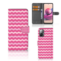Xiaomi Redmi Note 10/10T 5G | Poco M3 Pro Telefoon Hoesje Waves Pink - thumbnail
