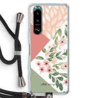 Sweet heaven geometrics: Sony Xperia 5 III Transparant Hoesje met koord