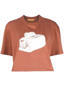 Rejina Pyo t-shirt Murphy crop - Marron