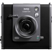 Fujifilm Instax Wide Evo Polaroidcamera Zwart Bluetooth, Geïntegreerde accu, Met ingebouwde flitser