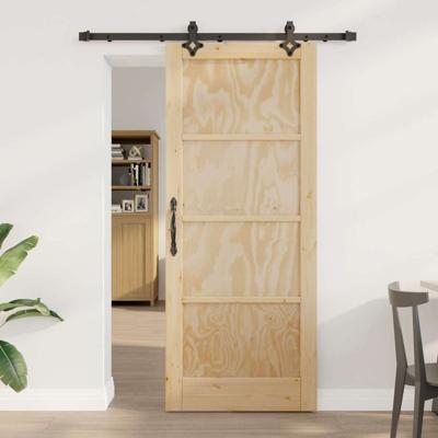 Schuifdeur met Hardware Set 'ORKDAL'Massief Grenenhout