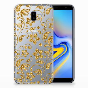 Samsung Galaxy J6 Plus (2018) TPU Case Gouden Bloemen