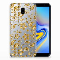 Samsung Galaxy J6 Plus (2018) TPU Case Gouden Bloemen - thumbnail