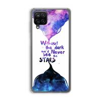 Stars quote: Samsung Galaxy A12 Transparant Hoesje