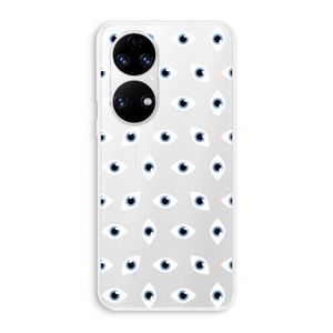Eyes pattern: Huawei P50 Transparant Hoesje