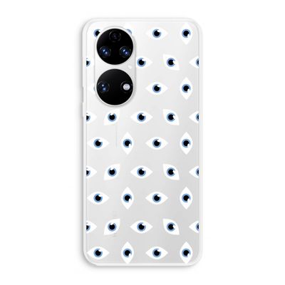 Eyes pattern: Huawei P50 Transparant Hoesje