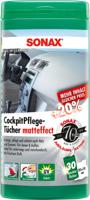 SONAX kunststof onderhoud "cockpitpflegetücher matteffect" plastic wipes silk matt