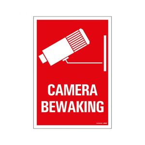 Bord Camerabewaking - 230x330 mm.