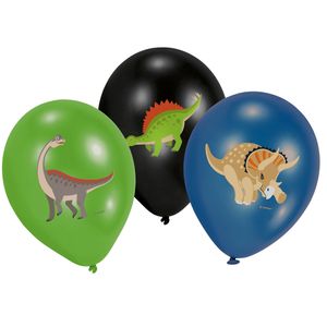 Feestballonnen Happy Dinosaur (6st)