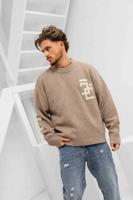 Jorcustom Splittedicon Knit Sweater Heren Bruin - Maat S - Kleur: Bruin | Soccerfanshop