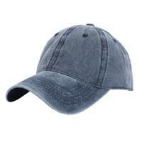LGT JWLS Effen Baseball Cap met Faded Look - Donker Blauw