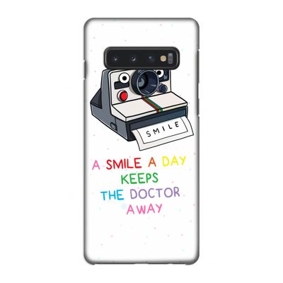Smile: Samsung Galaxy S10 4G Volledig Geprint Hoesje