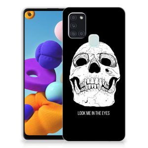 Silicone Back Case Samsung Galaxy A21s Skull Eyes