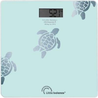 Little Balance Turtles Aqua USB-R BLAUW personenweegschaal