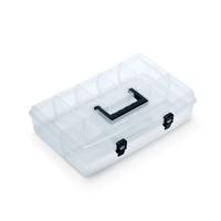 Sorteerbox/vakjes koffer - spijkers/schroeven/kleine spullen - 6 vaks - 36 x 24 x 8.5 cm   -