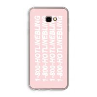 Hotline bling pink: Samsung Galaxy J4 Plus Transparant Hoesje