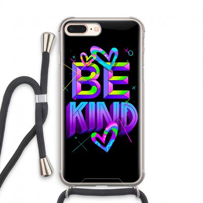 Be Kind: iPhone 8 Plus Transparant Hoesje met koord