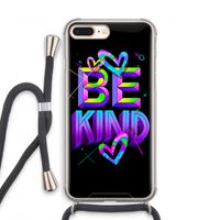 Be Kind: iPhone 8 Plus Transparant Hoesje met koord