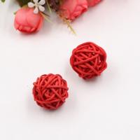10 stuks kunstmatige stro bal voor Birthday Party bruiloft Kerstmis Home decor (rood)