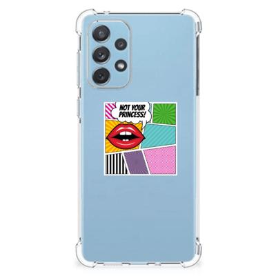 Samsung Galaxy A73 Anti Shock Bumper Case Popart Princess Samsung Galaxy A73 Anti Shock Bumper Case Popart Princess