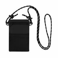Multifunctioneel tasje/schoudertas - zwart - telefoon/geld tasje - festival tassen