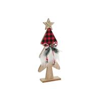 Kerstversiering DKD Home Decor Zwart Rood Boomstructuur 11,5 x 4 x 31 cm