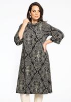 Yoek Jurk met col SANSA | Zwart | Maat 38/40