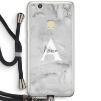 Ivory Marble: Huawei Ascend P10 Lite Transparant Hoesje met koord