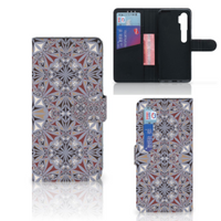 Xiaomi Mi Note 10 Pro Bookcase Flower Tiles - thumbnail