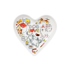 Blond Amsterdam bord hart dog love