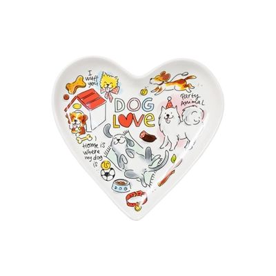 Blond Amsterdam bord hart dog love