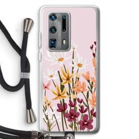 Painted wildflowers: Huawei P40 Pro Plus Transparant Hoesje met koord