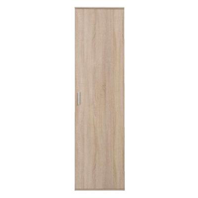 Leen Bakker - Kast Inca 1-deurs - Eiken - 184x50x34,5 Cm - Spaanplaat - Bruin