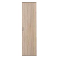 Leen Bakker - Kast Inca 1-deurs - Eiken - 184x50x34,5 Cm - Spaanplaat - Bruin