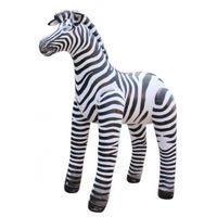 Opblaas zebra zwart/wit gestreept 81 cm   -