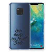 Huawei Mate 20 Pro | Siliconen hoesje | met naam Heart Smile