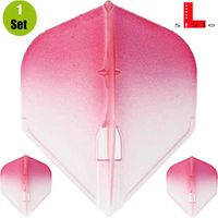 L-Style Flights L1 Two Tone Clear - Rood - thumbnail