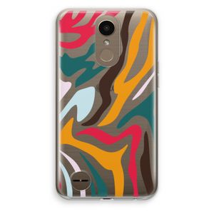 Colored Zebra: LG K10 (2017) Transparant Hoesje